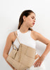 Bolso shopper efecto piel trenzado